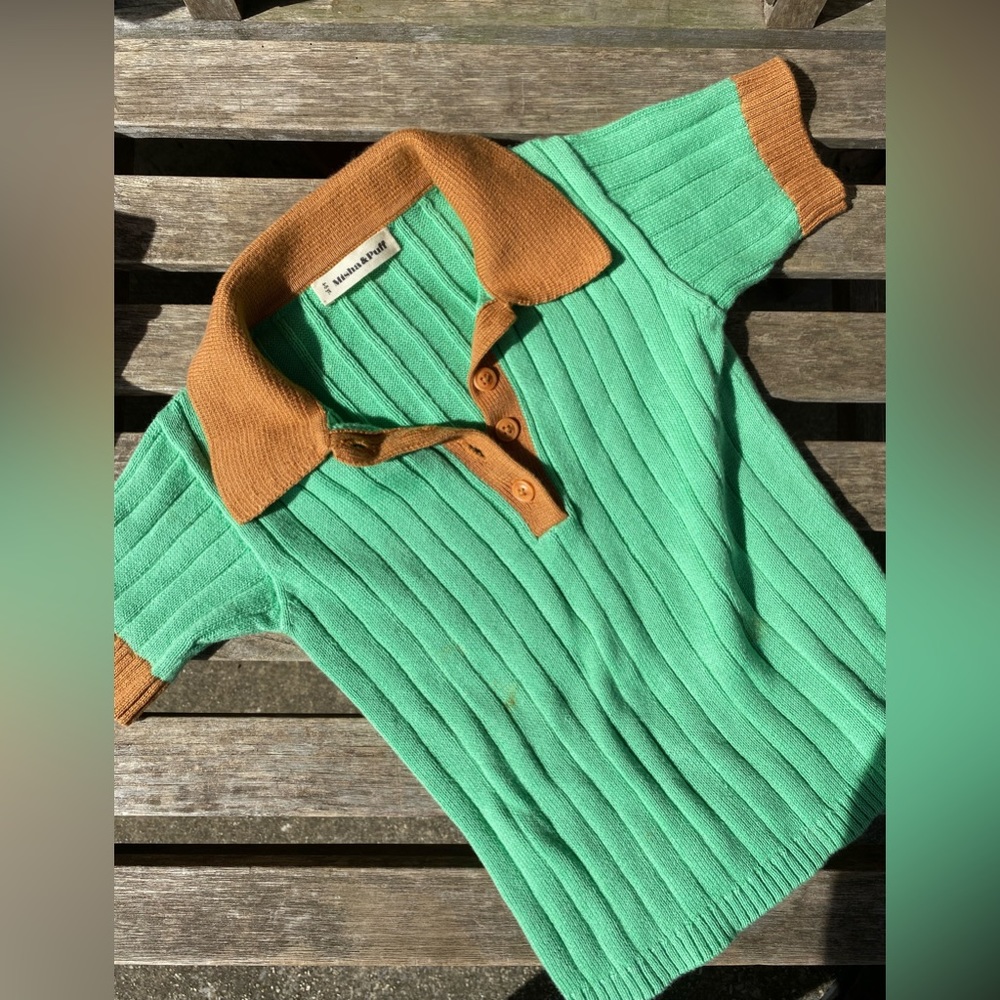 Misha and Puff kids ribbed polo